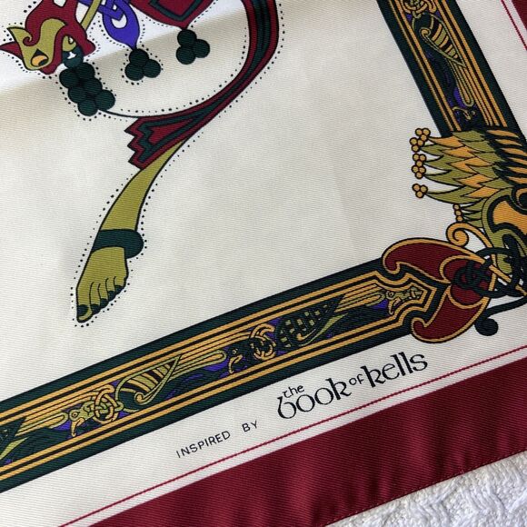 The Book Of Kelly’s Celtic Art Irish Scarf-26”Square - Picture 4 of 7